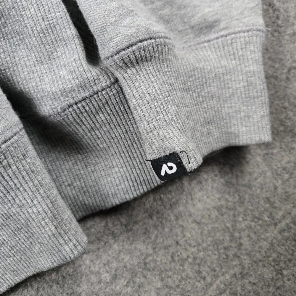 Nike Hoodie Womens Large Gray Full Zip Athletic Dept Swoosh Logo Fleece Jacket